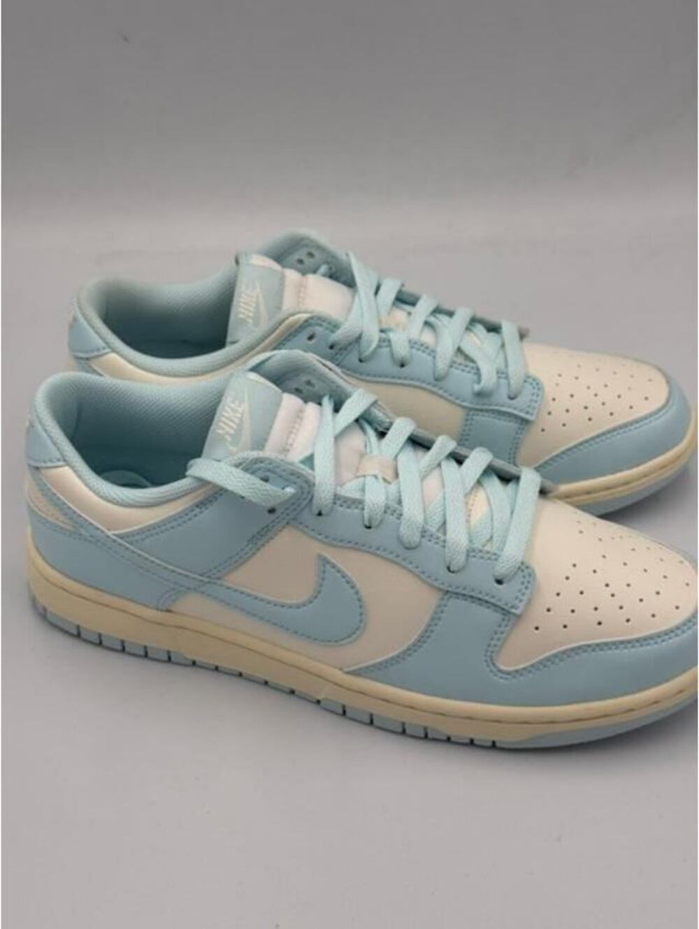 Nike Dunk Low Retro Sneakers- Glacier Blue/Pale Ivory - M 10